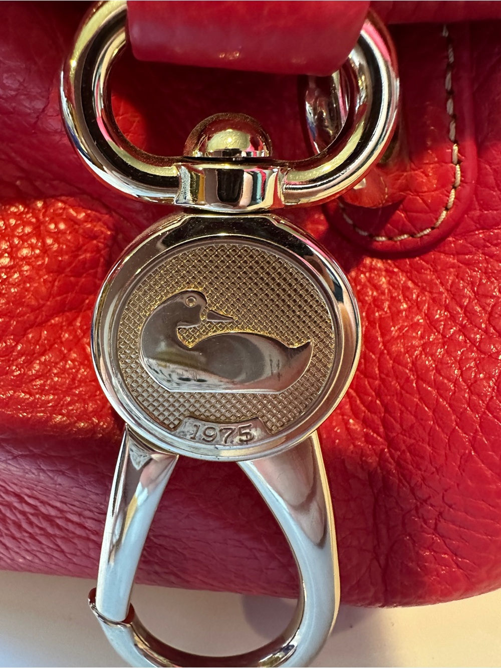 Dooney & Bourke Hot Pink Leather Shoulder Hobo with Gold Hardware - Picture 10 of 12